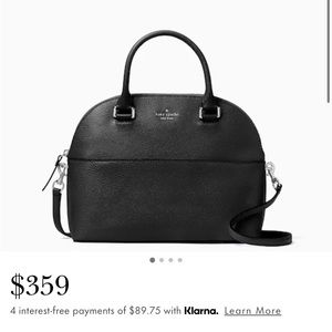 Black Kate Spade Grove Street Carli crossbody. Worn twice. Sold out online.